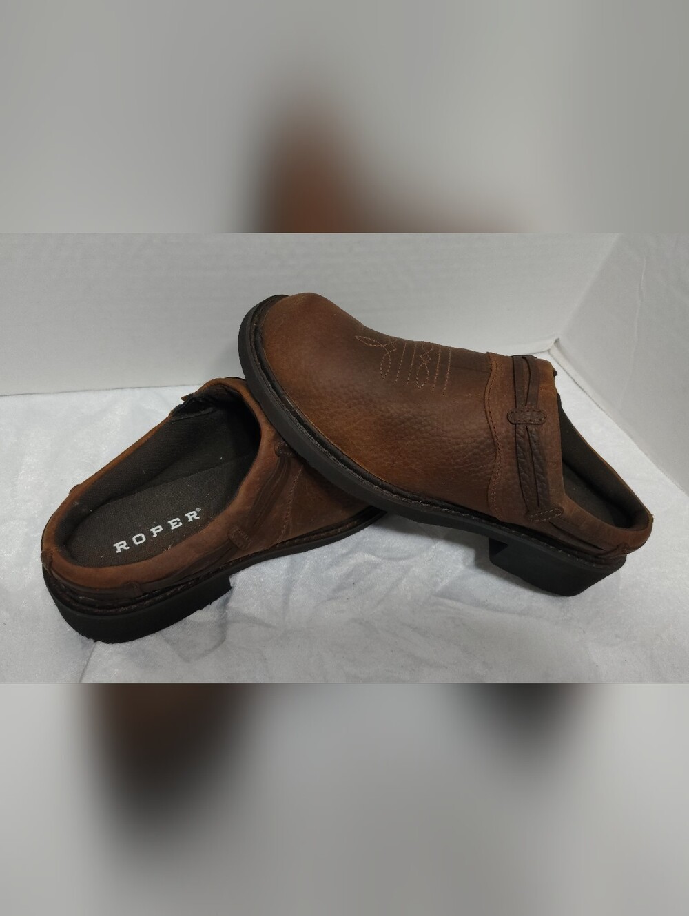 Roper Lace Crazy Horse Slip-on Mule Women # 8.5 US Size